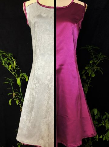 Effy By Design - Mauving On - Thriving Hellebore silk reversible dress - 1