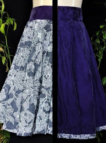 Effy By Design - Mauving On - Twirling Osteospermum reversible circle skirt - 1