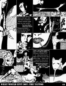 Effy the living efficiency comics 34 - What Would Effy Do The tattoo (Efficiency, inspiration and role model)