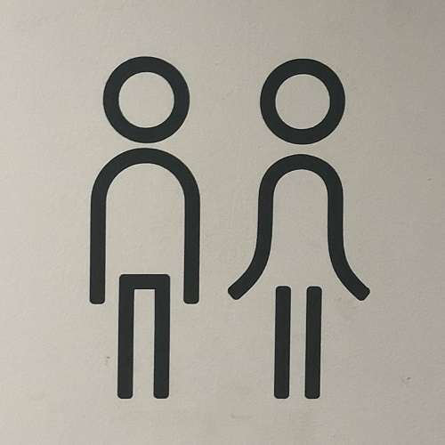 Museum toilets sign - World Expo Museum - Shanghai