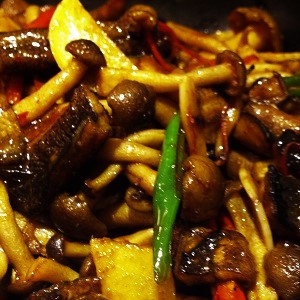 Kwoa Photo Serie - Food Texture - Dry pot mushroom - China