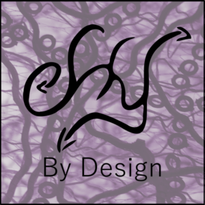 Effy BY Design Logo - Black on mauve 600 x 600