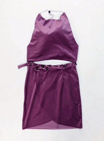 "Flowering Lavatera - Petal skirt" Removable lace