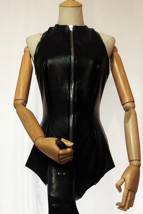 Effy By Design - Industrial Leather - Sexy & elegant - The Zip Bodysuit 01