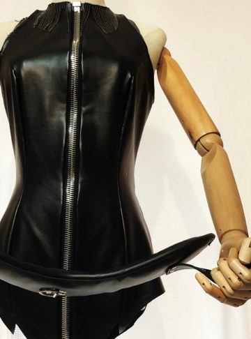 Effy By Design - Industrial Leather - Sexy & elegant - The Zip Bodysuit 02
