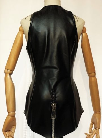Effy By Design - Industrial Leather - Sexy & elegant - The Zip Bodysuit 06