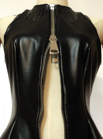 Effy By Design - Industrial Leather - Sexy & elegant - The Zip Bodysuit 07