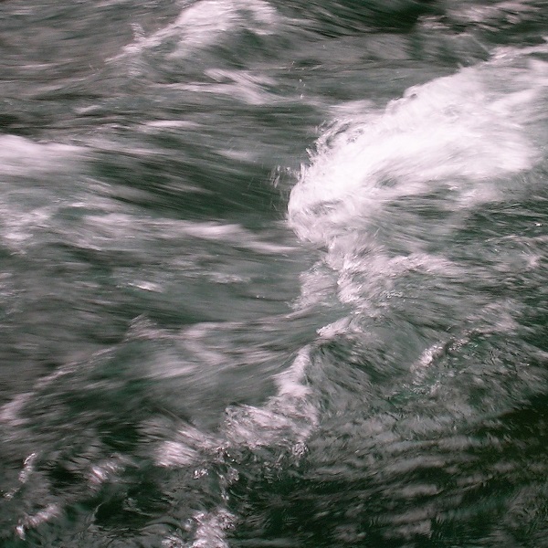 Kwoa photo series - Water close-up - Agitated water down a cascading mountain river