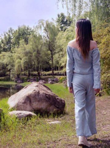 Swamps - Linen pants with side flexible slits and frog buttons - Eau-水-Water - Effy By Design - 103