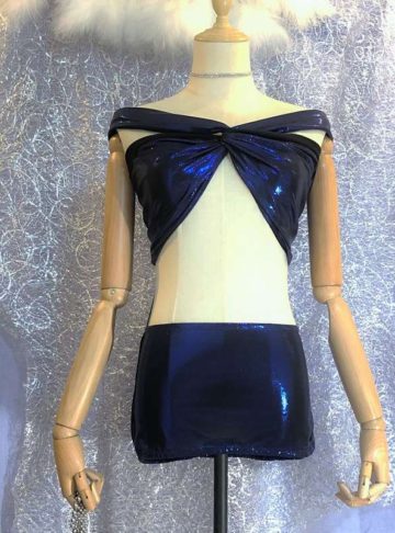 Ocean - Scintillating Blue Multiwear Convertible and Reversible Dress - Eau-水-Water - Effy By Design - 09