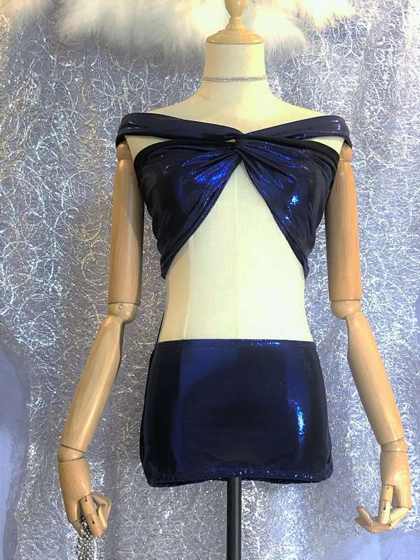 Ocean - Scintillating Blue Multiwear Convertible and Reversible Dress - Eau-水-Water - Effy By Design - 09