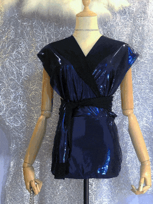 Ocean - Scintillating Blue Multiwear Convertible and Reversible Dress - Eau-水-Water - Effy By Design - 40 300x400