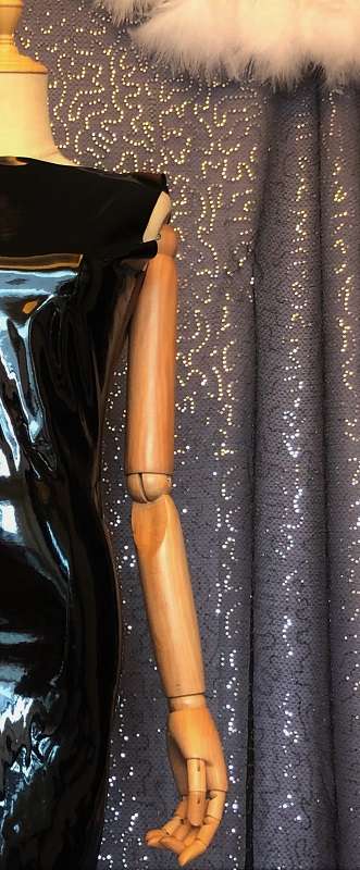 Plethora -_{2030}_- Effy By Design - 11 Reversible Bodycon Dress - Black PVC - Side